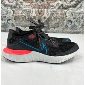 Nike Kids Renew Run Casual Running Shoes Size 6Y Black, Blue, Pink